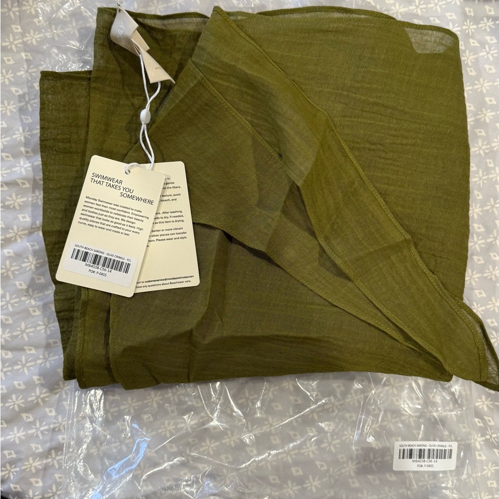 Monday Swimwear Olive Green Sarong